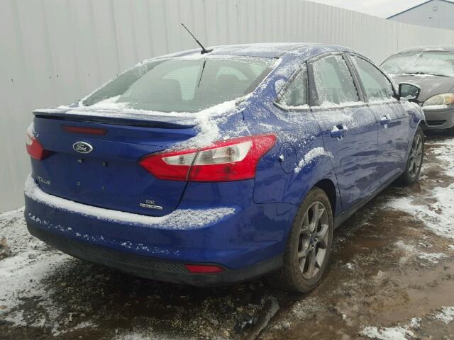 1FADP3F26DL345308 - 2013 FORD FOCUS SE BLUE photo 4