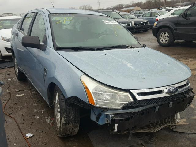 1FAHP35N88W142194 - 2008 FORD FOCUS SE BLUE photo 1