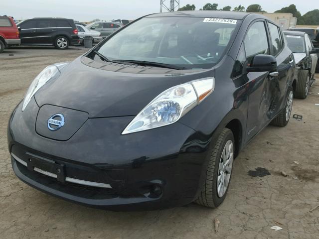 1N4AZ0CP1DC424803 - 2013 NISSAN LEAF S BLACK photo 2