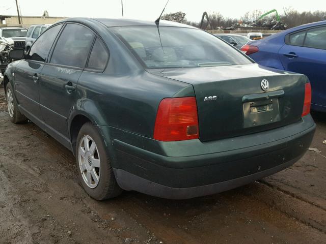 WVWMA63B7XE507554 - 1999 VOLKSWAGEN PASSAT GLS GREEN photo 3