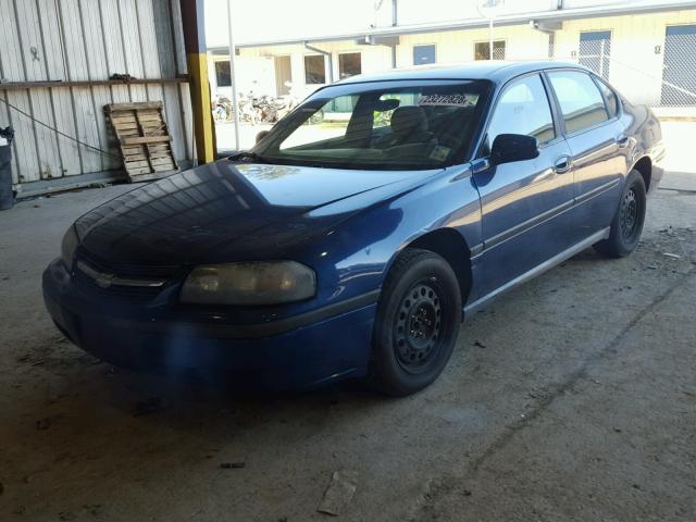 2G1WF52E459118606 - 2005 CHEVROLET IMPALA BLUE photo 2