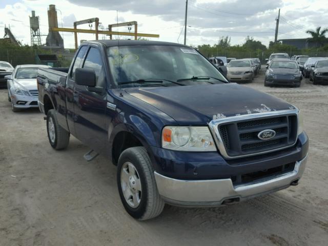 1FTRF14544NC70536 - 2004 FORD F150 BLUE photo 1