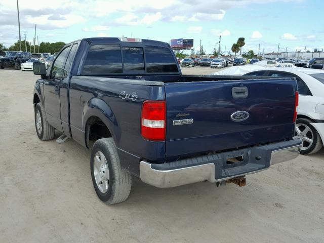 1FTRF14544NC70536 - 2004 FORD F150 BLUE photo 3