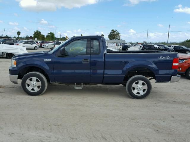 1FTRF14544NC70536 - 2004 FORD F150 BLUE photo 9