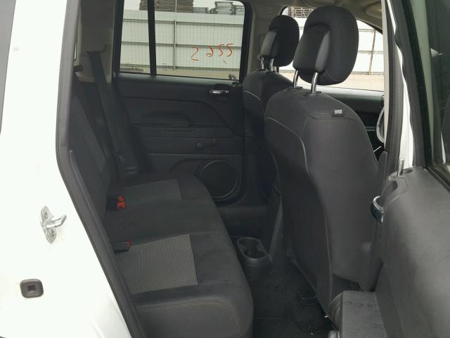 1C4NJCBA9ED569195 - 2014 JEEP COMPASS SP WHITE photo 6