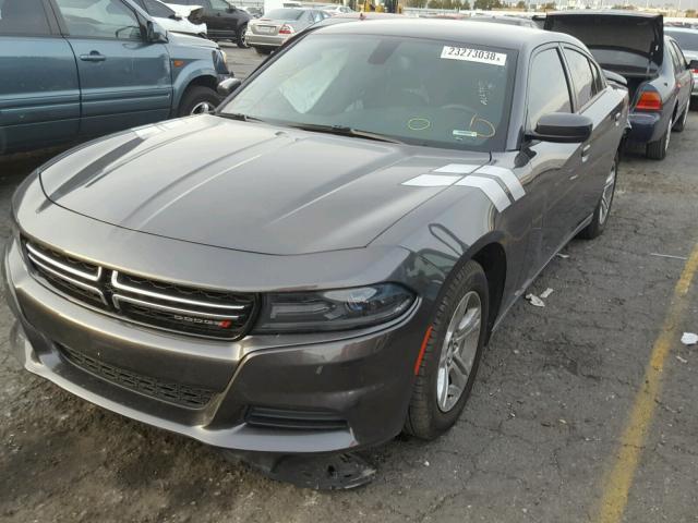 2C3CDXBG8FH880037 - 2015 DODGE CHARGER SE BLACK photo 2