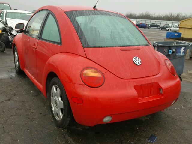 3VWBB61C2WM035110 - 1998 VOLKSWAGEN NEW BEETLE 红色 照片 3