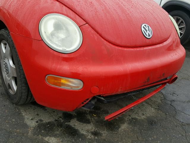 3VWBB61C2WM035110 - 1998 VOLKSWAGEN NEW BEETLE 红色 照片 9