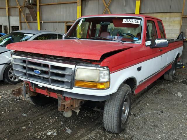 1FTEX15N3NKA84242 - 1992 FORD F150 TWO TONE photo 2