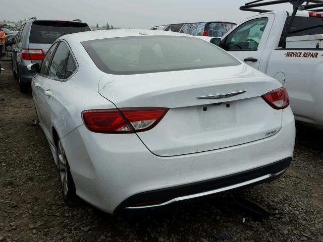 1C3CCCAB5GN103017 - 2016 CHRYSLER 200 LIMITE WHITE photo 3