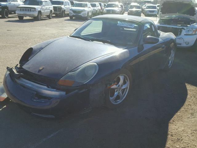 WP0CA29881U623018 - 2001 PORSCHE BOXSTER BLUE photo 2