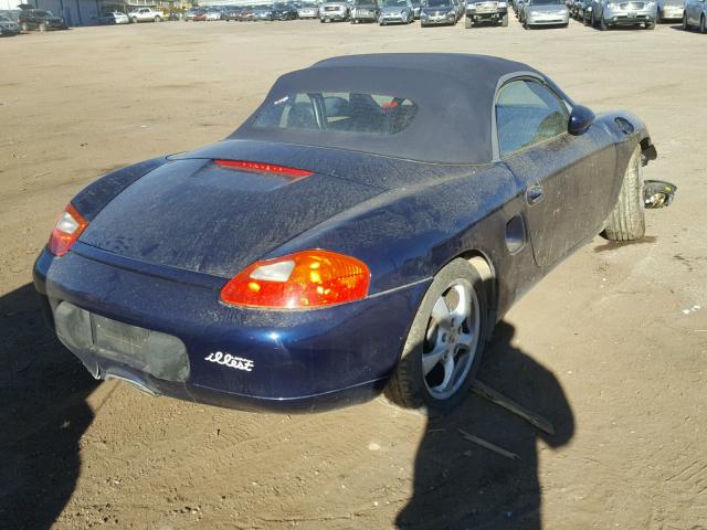 WP0CA29881U623018 - 2001 PORSCHE BOXSTER BLUE photo 4