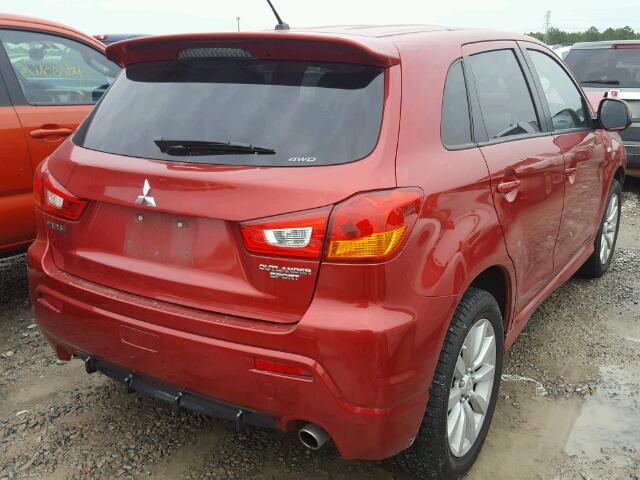 JA4AR4AU9BZ025006 - 2011 MITSUBISHI OUTLANDER RED photo 4