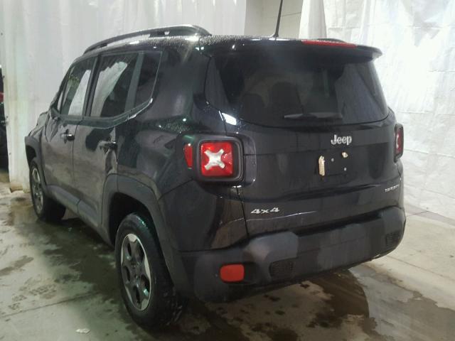 ZACCJBAB5HPF11571 - 2017 JEEP RENEGADE S BLACK photo 3