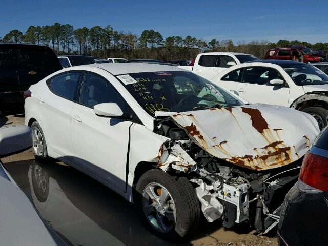 5NPDH4AE0FH551021 - 2015 HYUNDAI ELANTRA SE WHITE photo 1