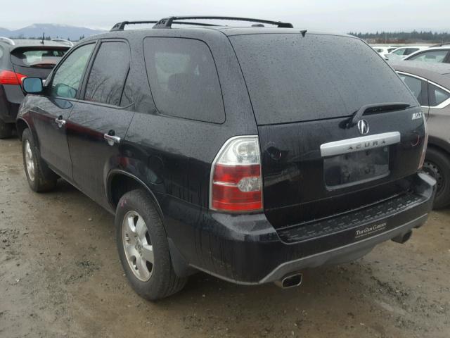 2HNYD18225H523763 - 2005 ACURA MDX BLACK photo 3