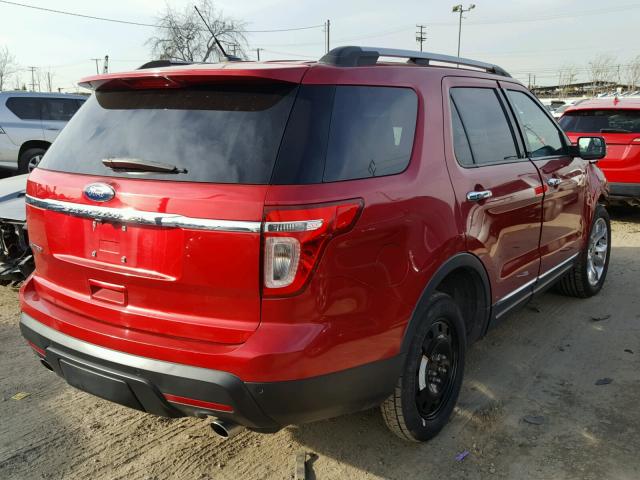 1FMHK7F84BGA68634 - 2011 FORD EXPLORER L RED photo 4