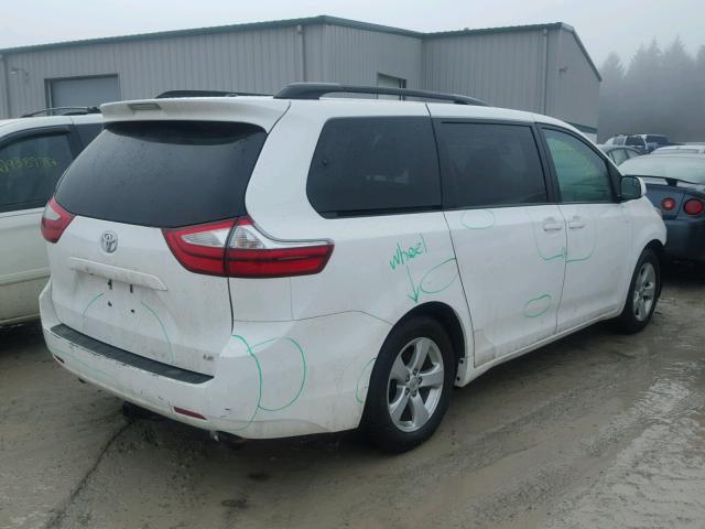 5TDKK3DC7FS569930 - 2015 TOYOTA SIENNA LE WHITE photo 4