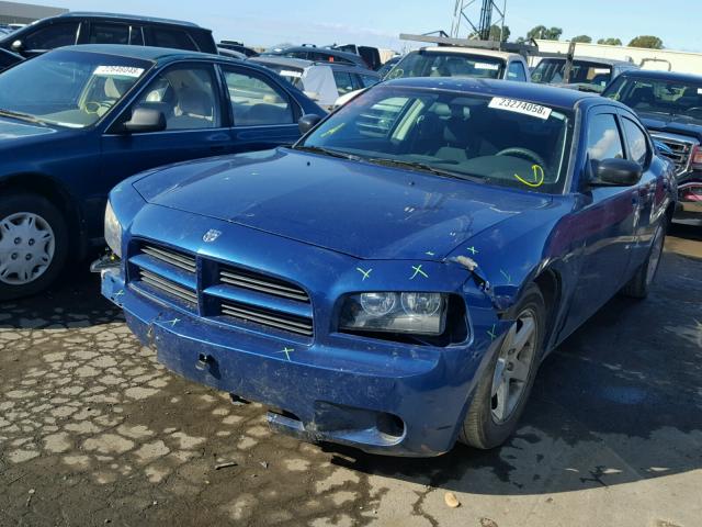 2B3KA43D79H576626 - 2009 DODGE CHARGER BLUE photo 2