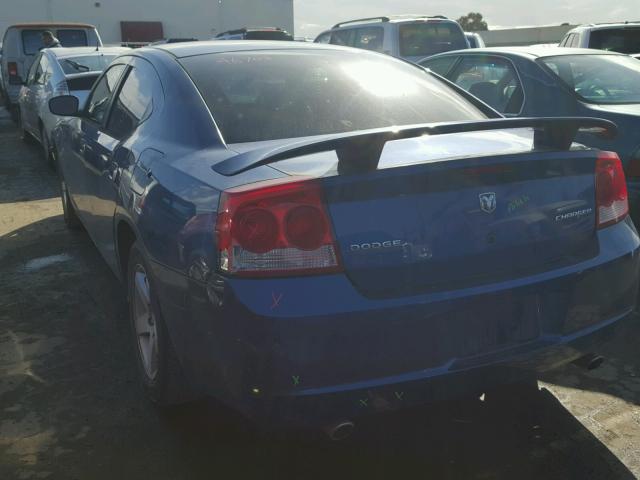 2B3KA43D79H576626 - 2009 DODGE CHARGER BLUE photo 3