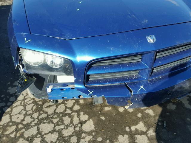 2B3KA43D79H576626 - 2009 DODGE CHARGER BLUE photo 9