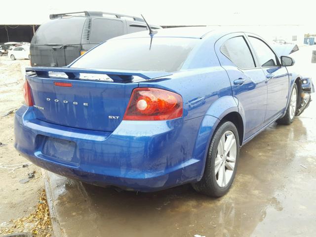 1C3CDZCB2EN116494 - 2014 DODGE AVENGER SX BLUE photo 4