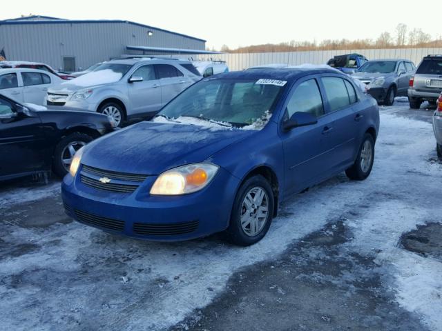 1G1AL52F957665254 - 2005 CHEVROLET COBALT LS BLUE photo 2