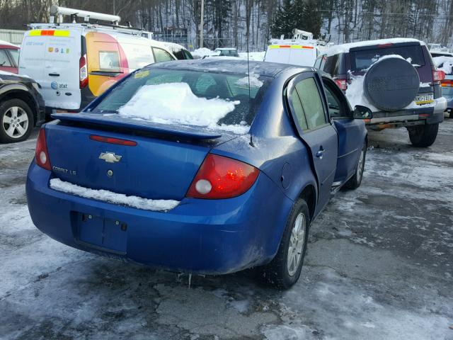 1G1AL52F957665254 - 2005 CHEVROLET COBALT LS BLUE photo 4