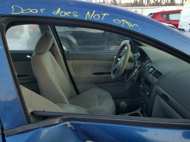 1G1AL52F957665254 - 2005 CHEVROLET COBALT LS BLUE photo 5