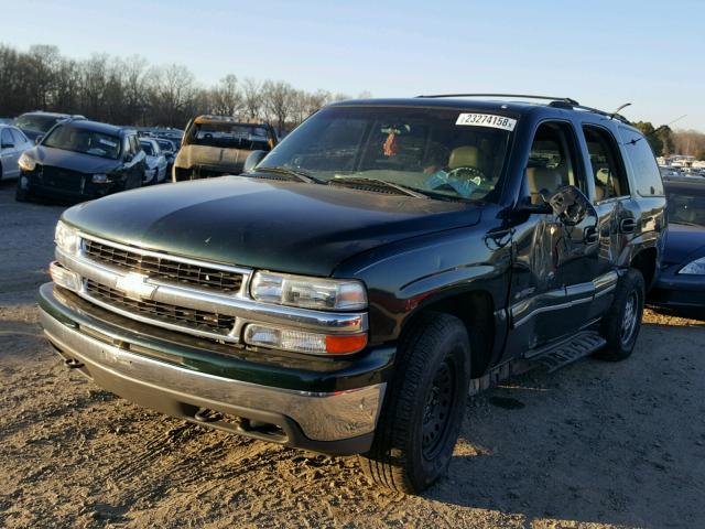 1GNEC13T11J242078 - 2001 CHEVROLET TAHOE C150 GREEN photo 2