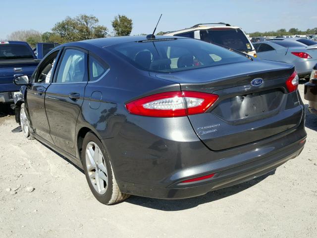 3FA6P0H71GR287906 - 2016 FORD FUSION SE GRAY photo 3