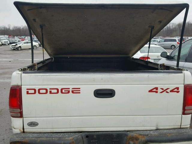 1B7GG23X0VS267469 - 1997 DODGE DAKOTA WHITE photo 9