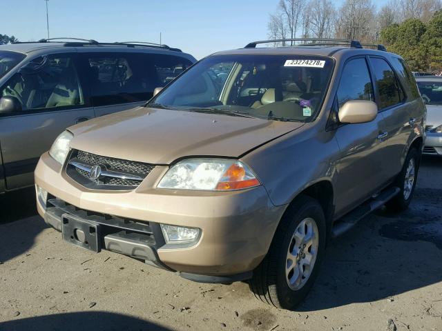 2HNYD18891H533138 - 2001 ACURA MDX TOURIN TAN photo 2