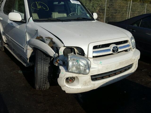 5TDZT38A96S281671 - 2006 TOYOTA SEQUOIA LI WHITE photo 9