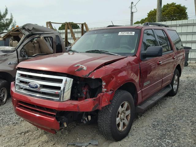 1FMFU15567LA29578 - 2007 FORD EXPEDITION RED photo 2