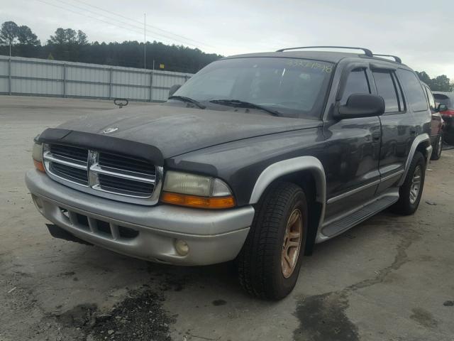 1B4HR58ZX2F139865 - 2002 DODGE DURANGO SL GRAY photo 2