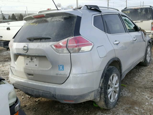 5N1AT2MV6GC801999 - 2016 NISSAN ROGUE S SILVER photo 4