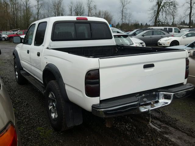 5TEGN92NX3Z184185 - 2003 TOYOTA TACOMA DOU WHITE photo 3