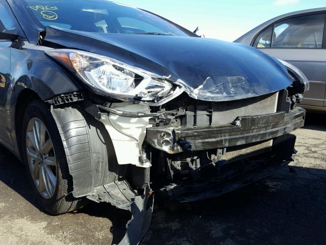 KMHDH4AE9FU263614 - 2015 HYUNDAI ELANTRA SE BLACK photo 9