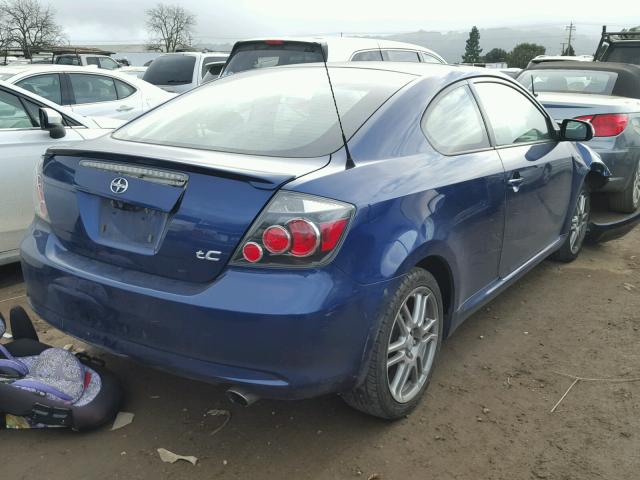 JTKDE167890295593 - 2009 TOYOTA SCION TC BLUE photo 4