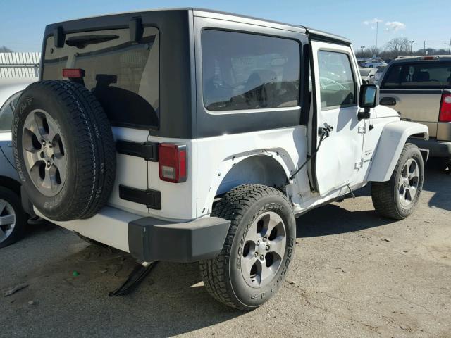 1C4AJWBG4GL106197 - 2016 JEEP WRANGLER S WHITE photo 4