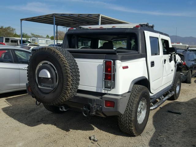 5GRGN22U15H101552 - 2005 HUMMER H2 SUT WHITE photo 4