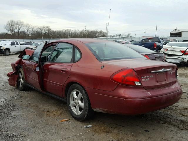 1FAFP55U73A233280 - 2003 FORD TAURUS SES MAROON photo 3