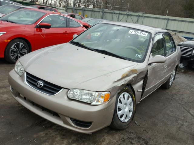 2T1BR12E32C545082 - 2002 TOYOTA COROLLA CE BEIGE photo 2