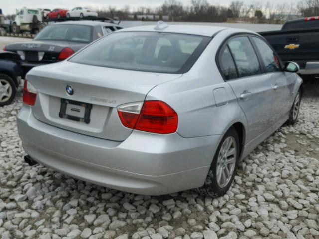 WBAVC935X7KX60084 - 2007 BMW 328 XI SILVER photo 4