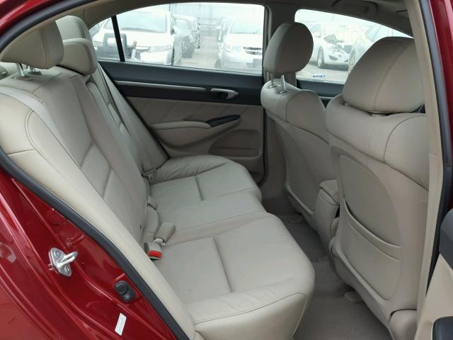 2HGFA1F94BH518292 - 2011 HONDA CIVIC EXL 红色 照片 6