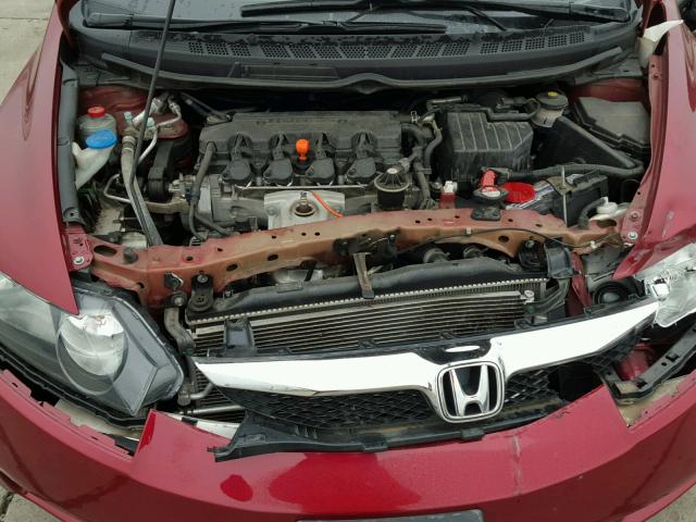 2HGFA1F94BH518292 - 2011 HONDA CIVIC EXL RED photo 7