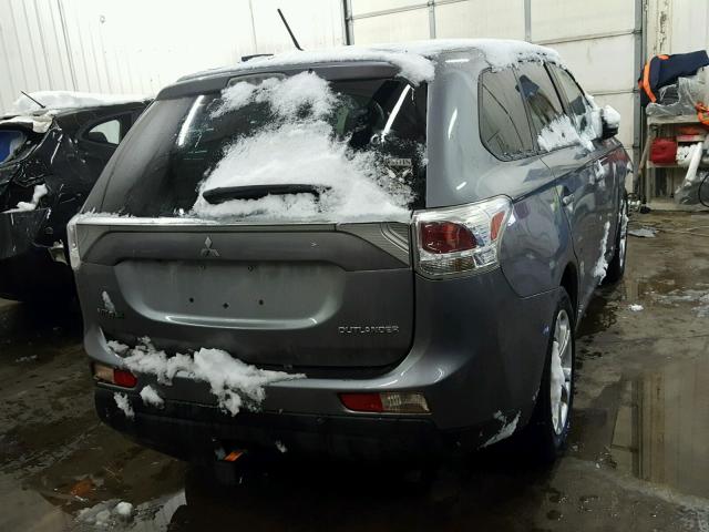 JA4AZ3A31EZ013664 - 2014 MITSUBISHI OUTLANDER GRAY photo 4