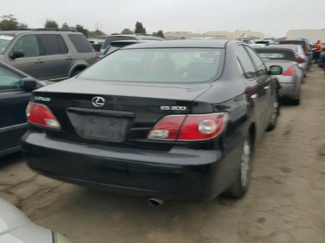 JTHBF30G230140334 - 2003 LEXUS ES 300 BLACK photo 4