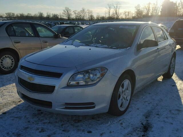 1G1ZG57B594136548 - 2009 CHEVROLET MALIBU LS SILVER photo 2